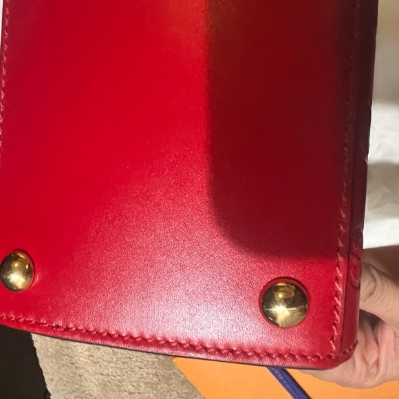 Guccissima Signature Medium Padlock Top Handle Bag Hibiscus Red. BRAND NEW - Picture 11 of 12